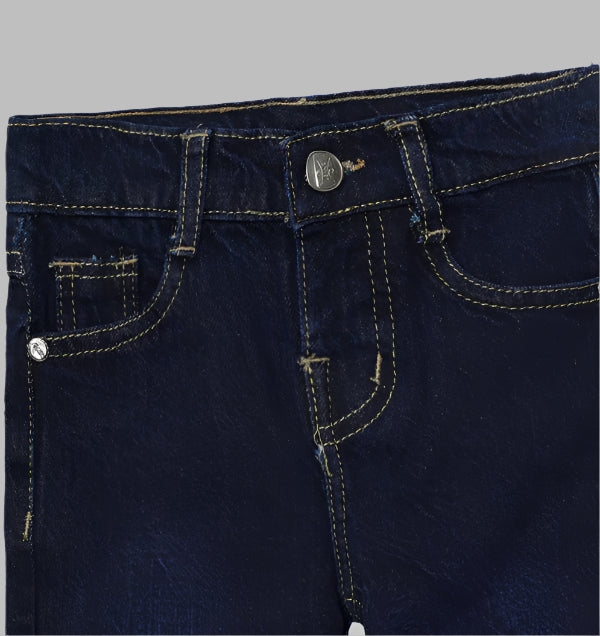 Dark Blue Denim Pants for Kids – Classic & Comfy