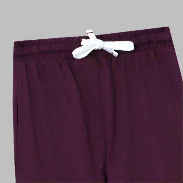Maroon Girls Cotton Jersey PJ's