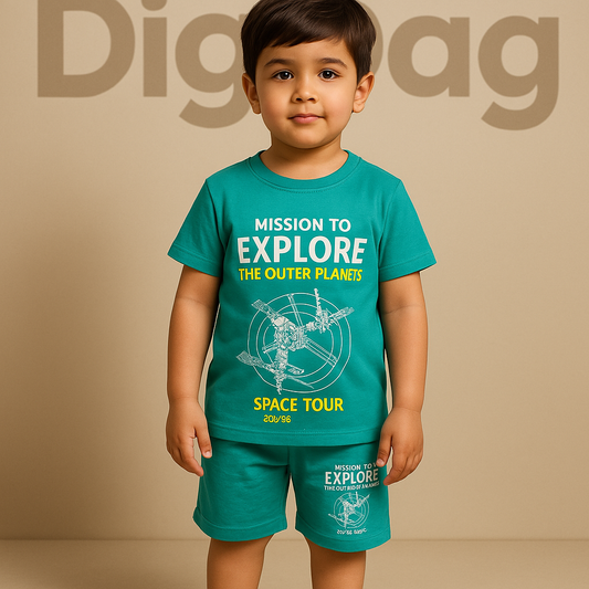 Mission To Explore Turquoise Twinset