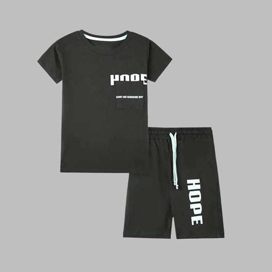 Dark Chocolate Soft Cotton Fabric Twinset