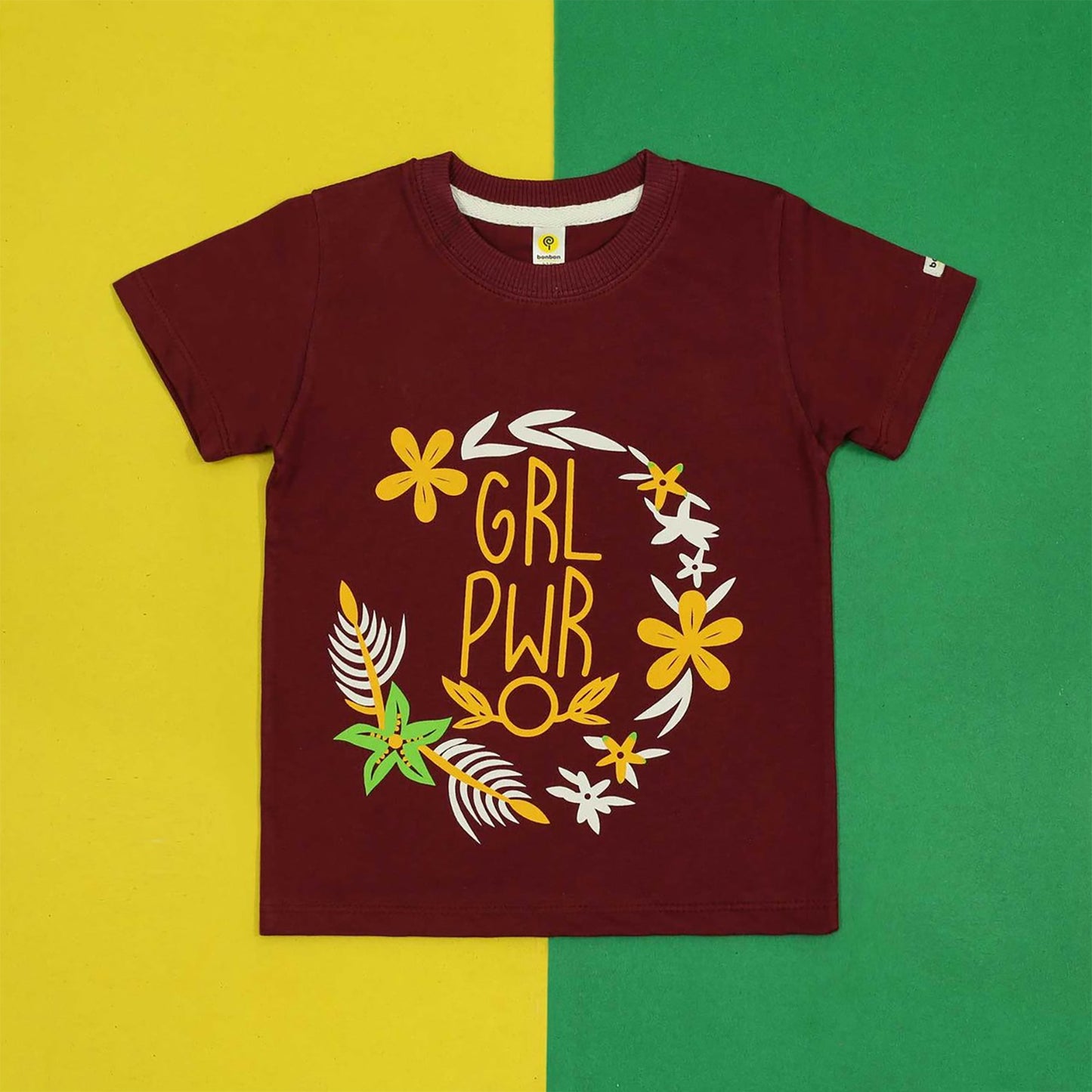 Girl Power Maroon Tee