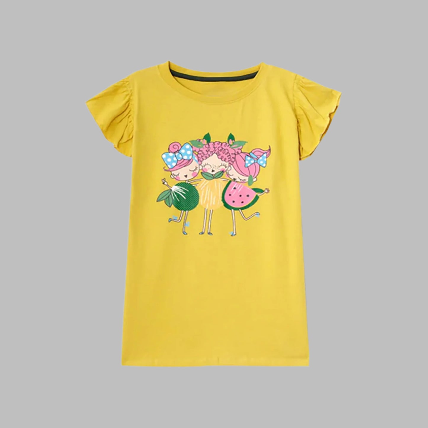 Girls Cotton Jersey Frock for Summer Days