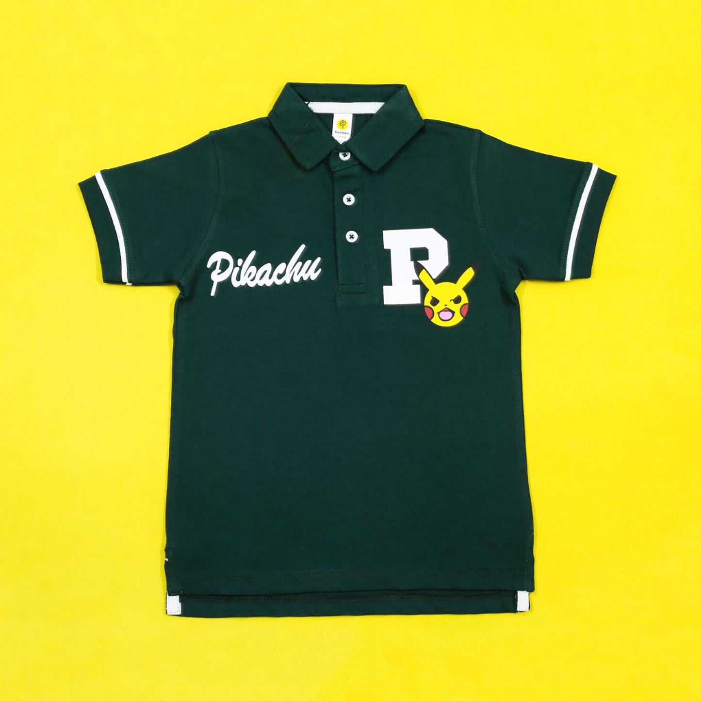 Pikachu Green Polo