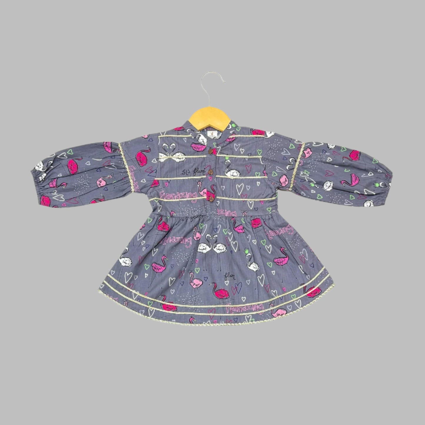 All-Over Printed Frock With Pajama