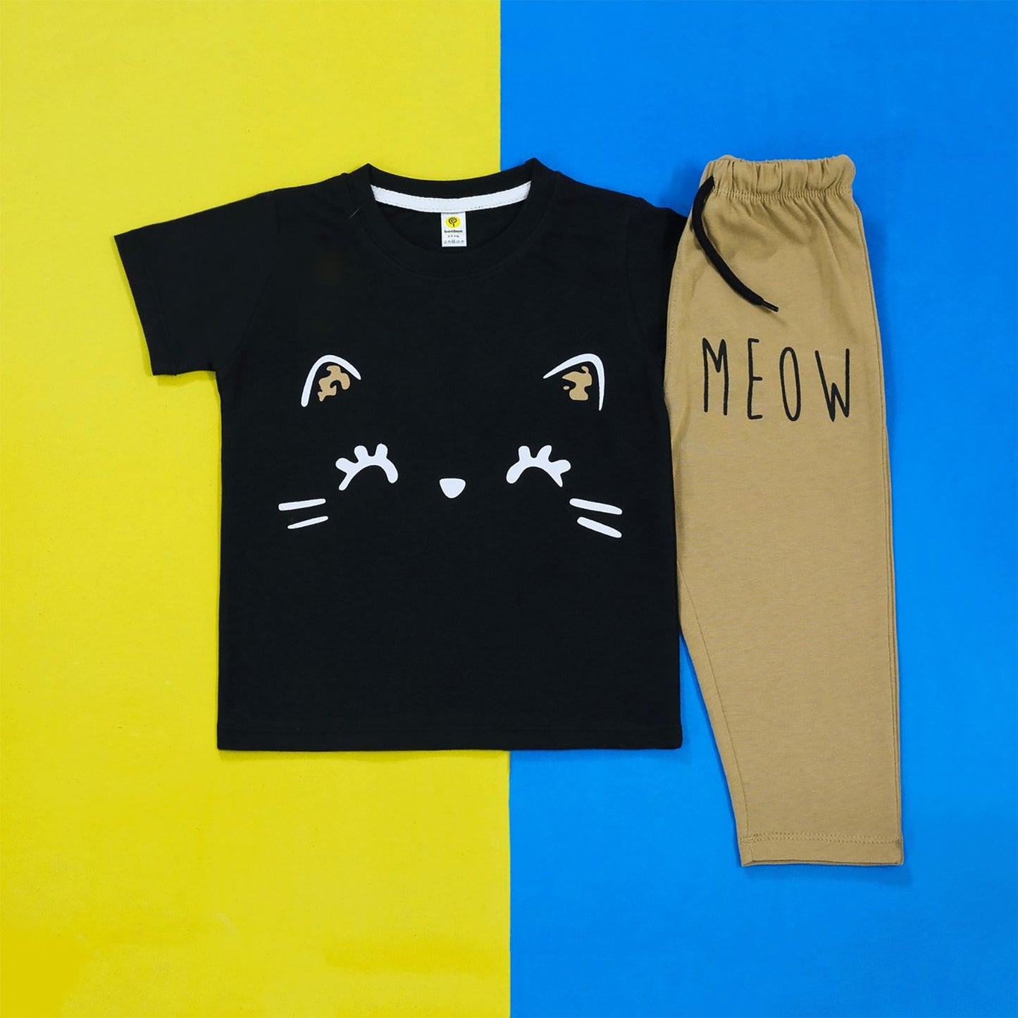 Meow Black & Tan PJ's