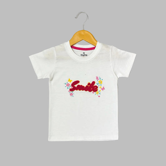 Smile White Tee