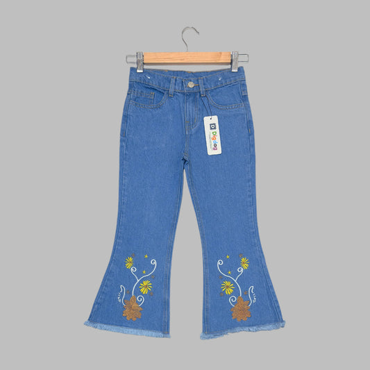 Light Blue Bell Bottom Pants