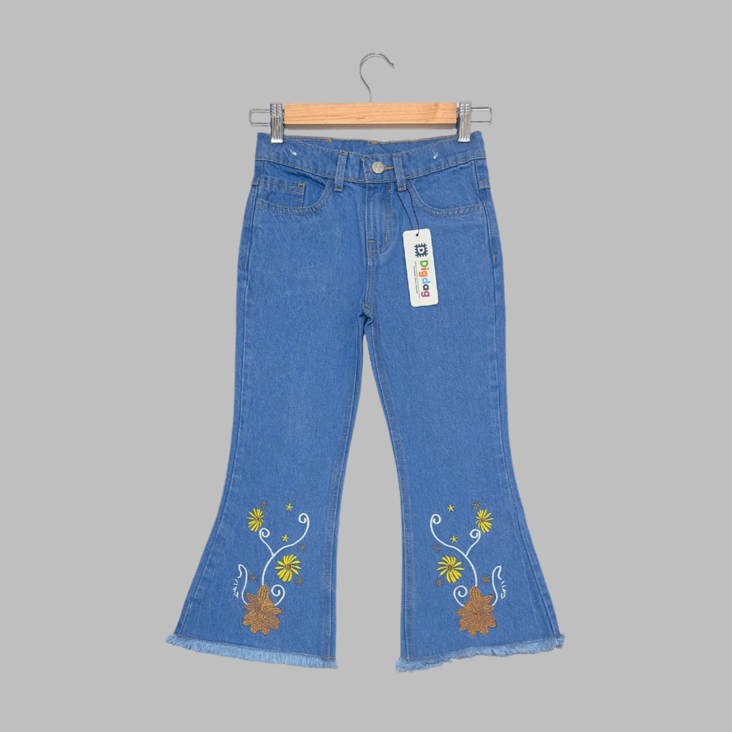 Light Blue Bell Bottom Pants