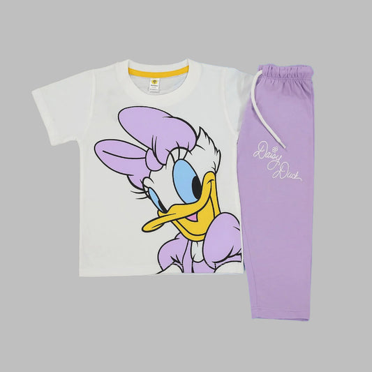 Daisy Duck White & Light Purple PJ's
