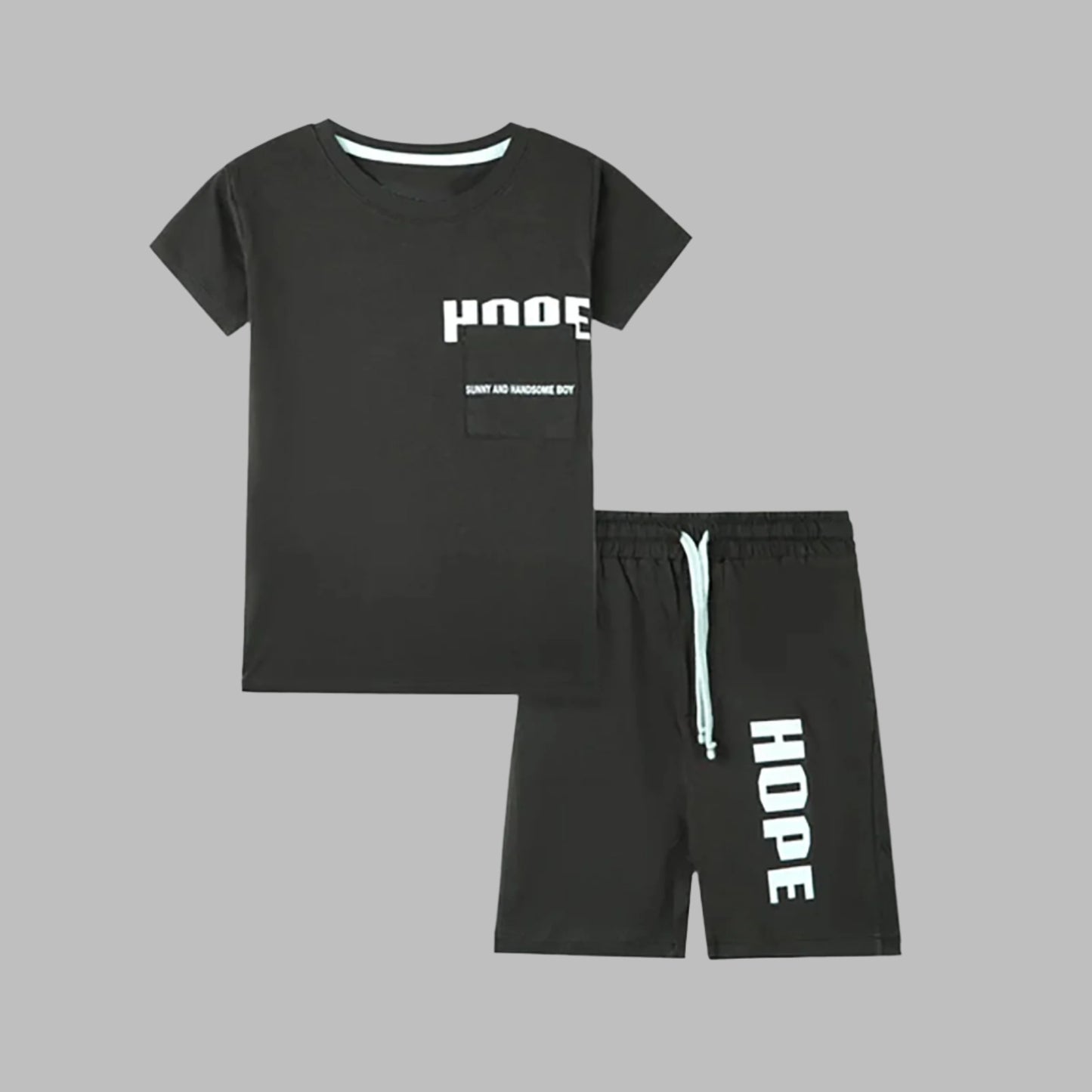 Dark Chocolate Soft Cotton Fabric Twinset