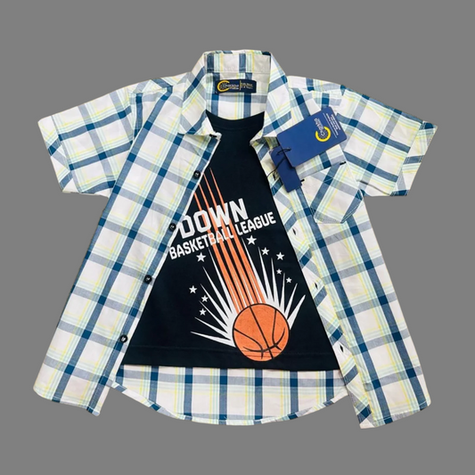 Down Basketball League Double Shirt