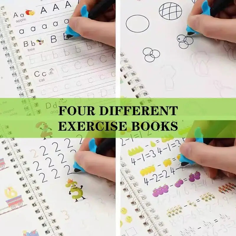 Kids Magic Practice Book Set of 4 – Fun Learning at Home & School