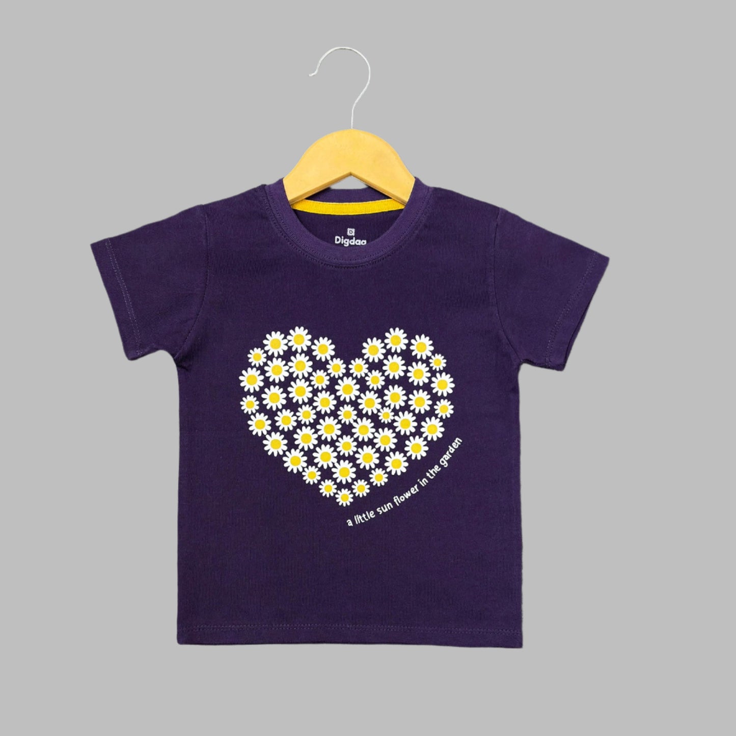Little Sun Flower Purple Tee