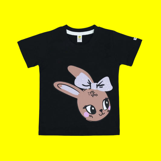 Rabbit Black Tee