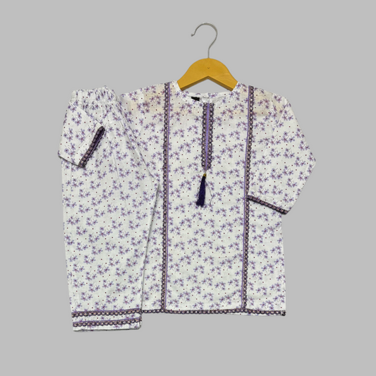 White Kameez With Shalwar